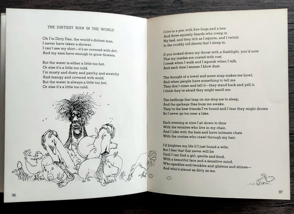 Where the Sidewalk Ends, by Shel Silverstein - Rare/Early printing w/ Gypsies poem