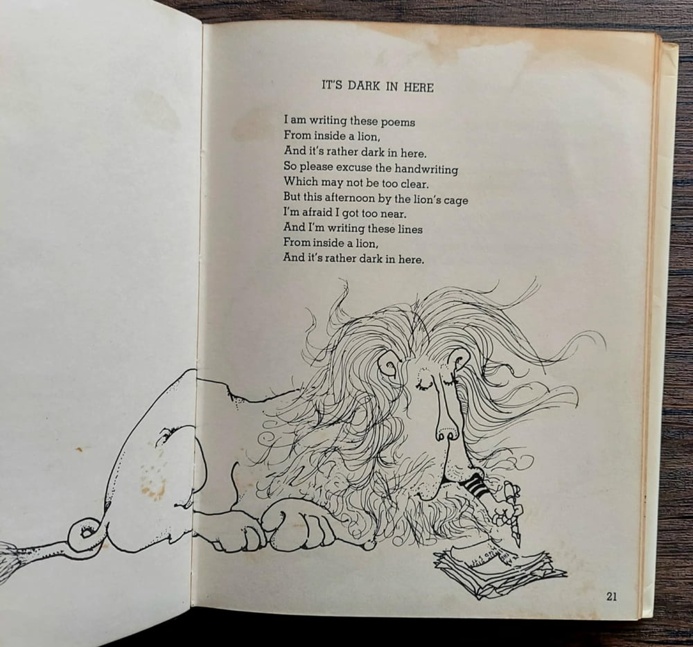 Where the Sidewalk Ends, by Shel Silverstein - Rare/Early printing w/ Gypsies poem