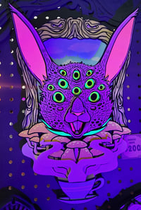 Image 5 of March Hare Wall Art - UV Reactive