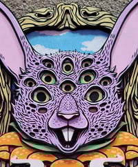 Image 2 of March Hare Wall Art - UV Reactive