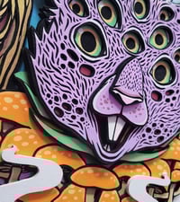 Image 3 of March Hare Wall Art - UV Reactive