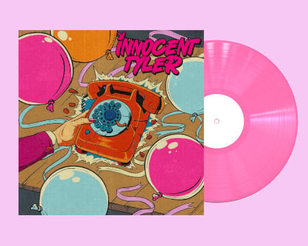 Image of Don't Call Me On My Birthday split vinyl (Neon Pink) 12" Signed