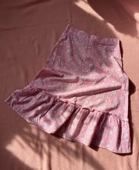 Image 2 of 1960's Pink Floral Cotton Skirt