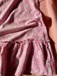 Image 3 of 1960's Pink Floral Cotton Skirt