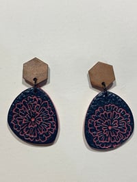 Floral Carving with Tasmanian Myrtle Studs