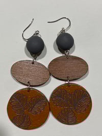 Tasmanian Native Beech Leaf Carving with Tasmanian Myrtle Accents