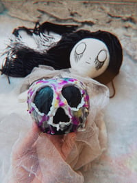 Image 6 of Cloth Witch Doll w/ Poison Apple Spell Candle, Witch Doll , hex breaker candle, handmade doll, go...