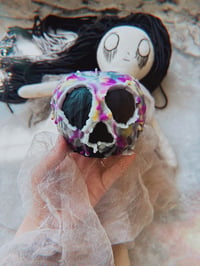 Image 8 of Cloth Witch Doll w/ Poison Apple Spell Candle, Witch Doll , hex breaker candle, handmade doll, go...