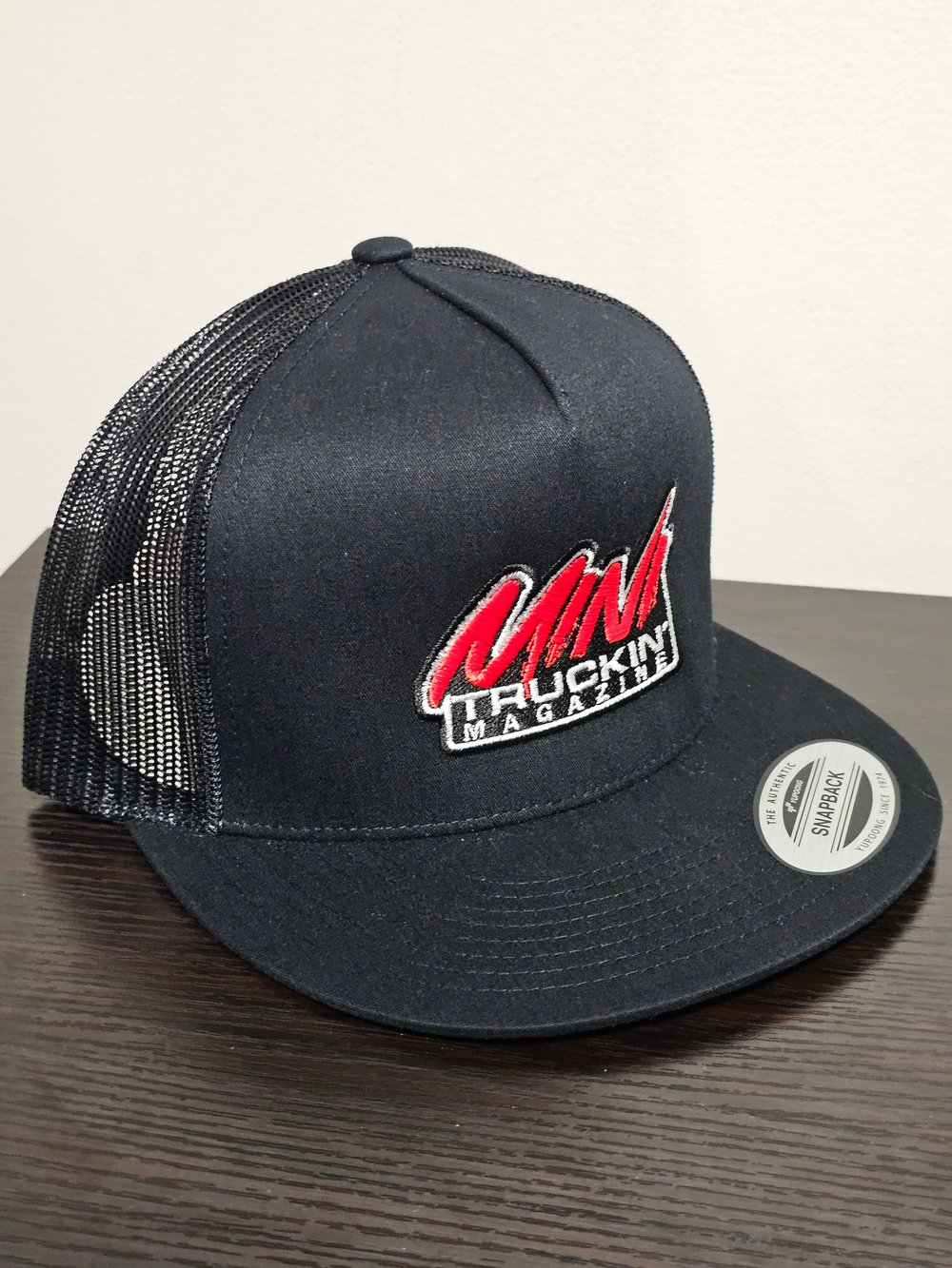 Black MT Flat Bill Snapback Hat