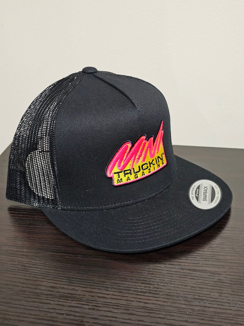 Black MT Flat Bill Snapback Hat