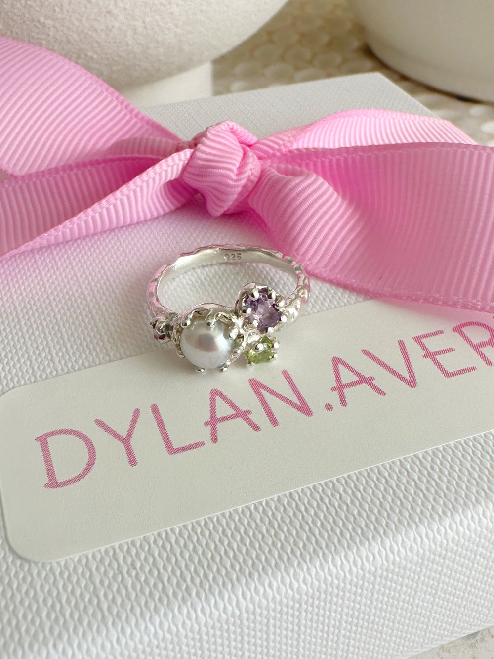 Image of Pearl Posy Cluster Ring