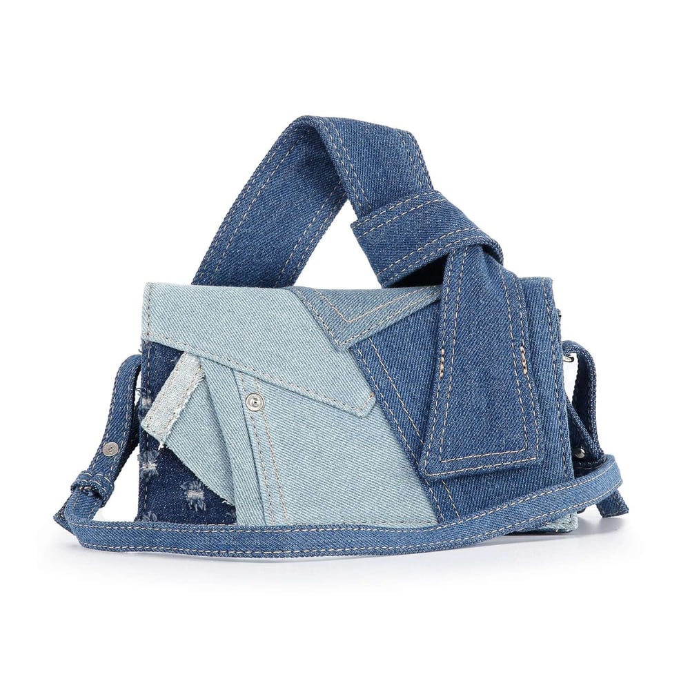 Image of Petite Denim Shoulder Bag