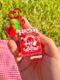 Image 1 of TWST Heartslabyul Strawberry Tea Carton Charm 