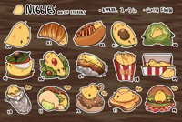 Image of Nuggies Die Cut Stickers (New Additions Oct 2024)