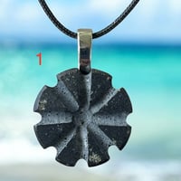 Image 1 of Carved Lava Necklace (#02)