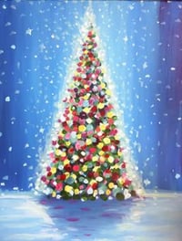 Christmas Tree Paint Class - Thursday 5th December 