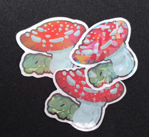 Frog Mushroom Stickers