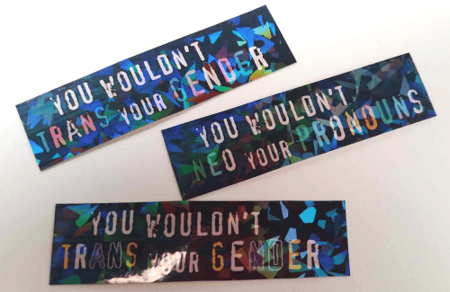 You Wouldn't stickers