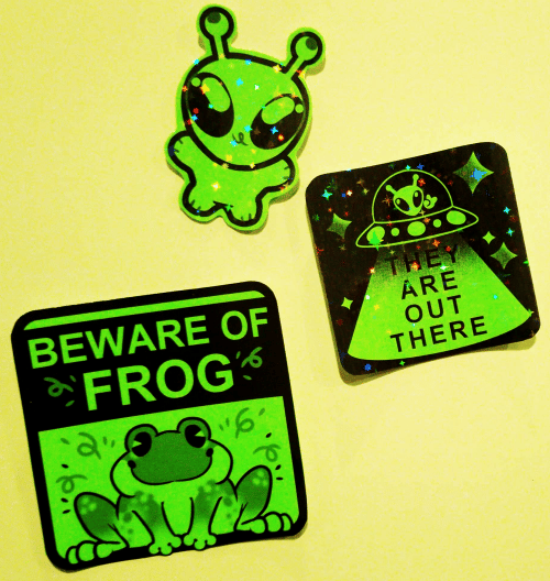 Neon Green Stickers