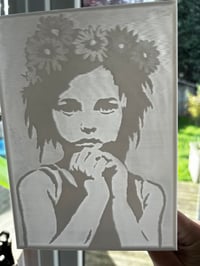 Image 3 of Limited Edition Lithophane of “Girl with flowers” by DNZ