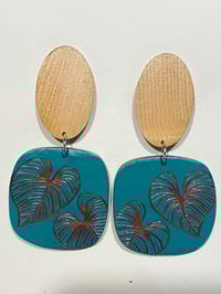 Alocasia Leaf Carving with Tasmanian Huon Pine Studs