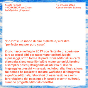 ZIC ZIC LAB  "ANTOTIPIA TRA GLI OPPOSTI"