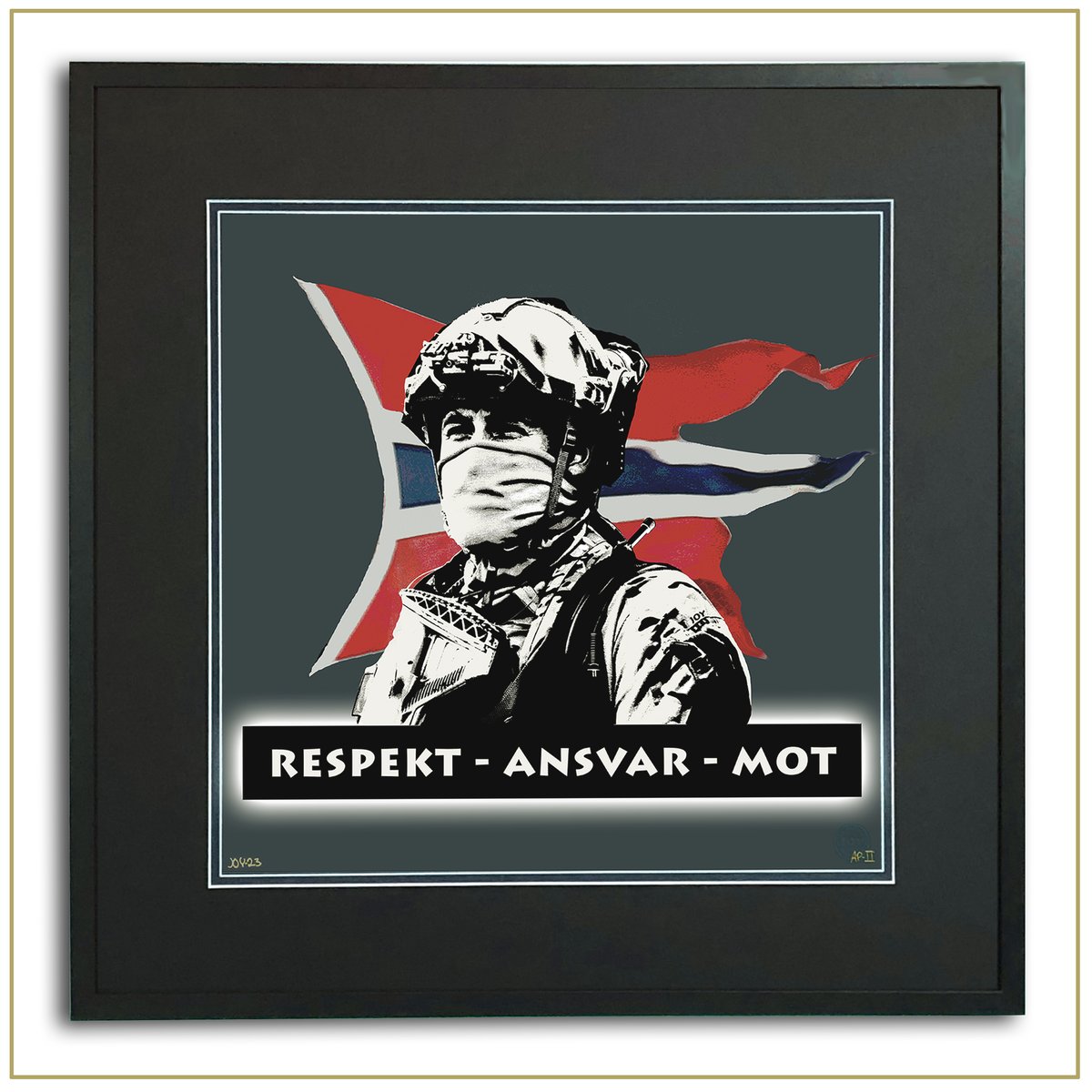 Image of RESPEKT - ANSVAR - MOT, Blå  