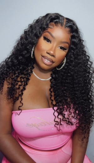 Image of 9x6 Water Wave Closure Wig in 24 inch