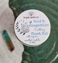 Image of BACK IN STOCK!!  2 oz. Cold and Congestion Chest Rub