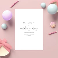 Image 1 of Personalised Wedding Card - Your Big Day 