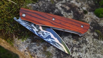 Image of Liner lock, cocobolo