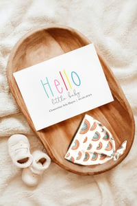 Image 3 of New Baby Card - Hello Little Baby