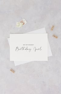 Image 2 of Birthday Girl - Personalised Card 