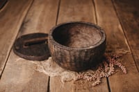 Image 5 of Deep wood bowl with lid