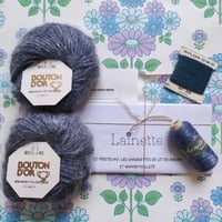 Image 3 of KIT PÉPITES N°2 DELUXE : LES CHAUSSETTES DE LIT EN ANGORA ET MOHAIR PAILLETÉ