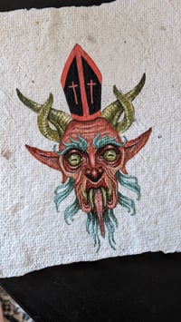 Pope Demon Painting