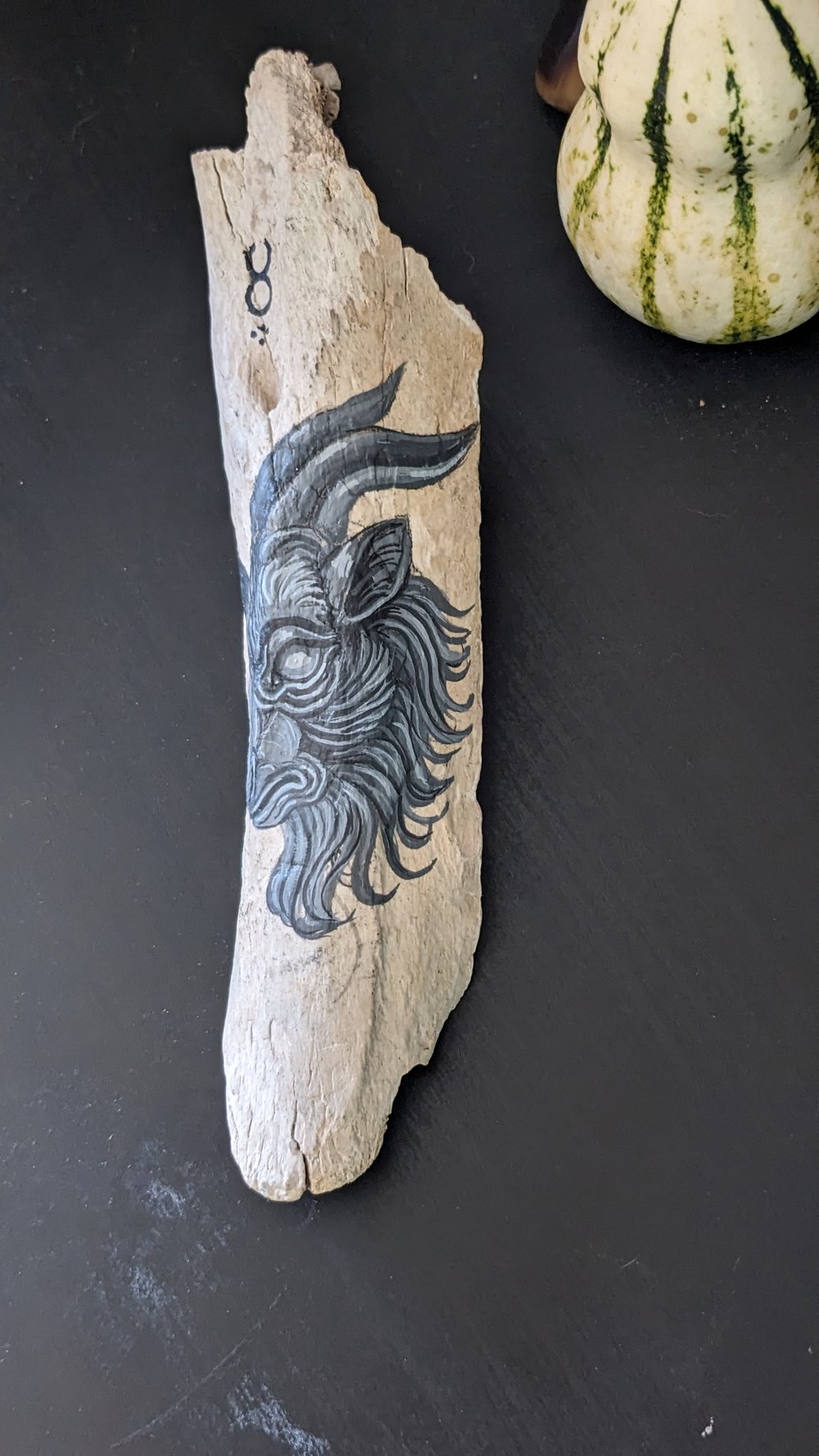 Goat Painted Bone