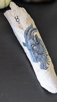 Image 1 of Goat Painted Bone