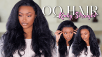 KINKY STRAIGHT TEXTURE FRONTAL WIG( VERY SOFT)