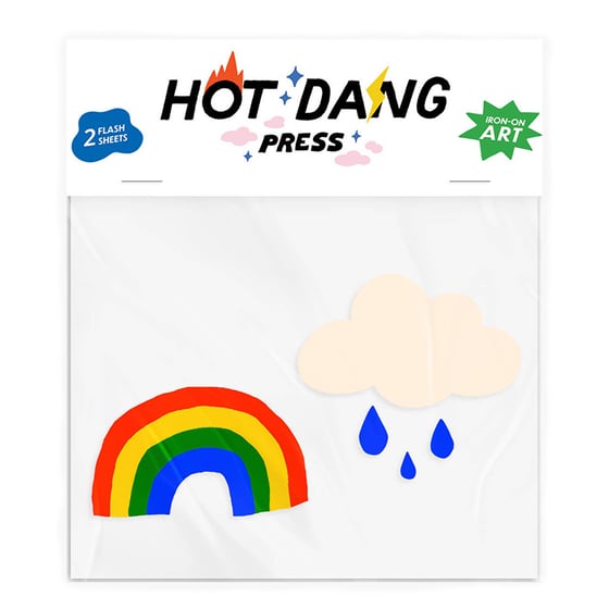 Image of Rainbow & Clouds - Iron-on Transfer Buddy Set