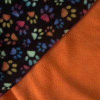 Image 3 of Snuggle Sack - Colorful Paws & Pumpkin