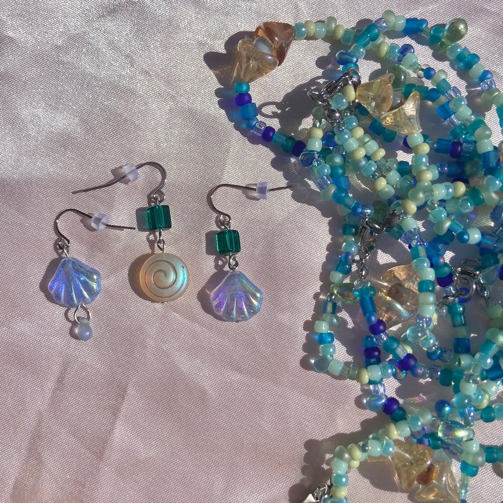 Image of sea shell earrings