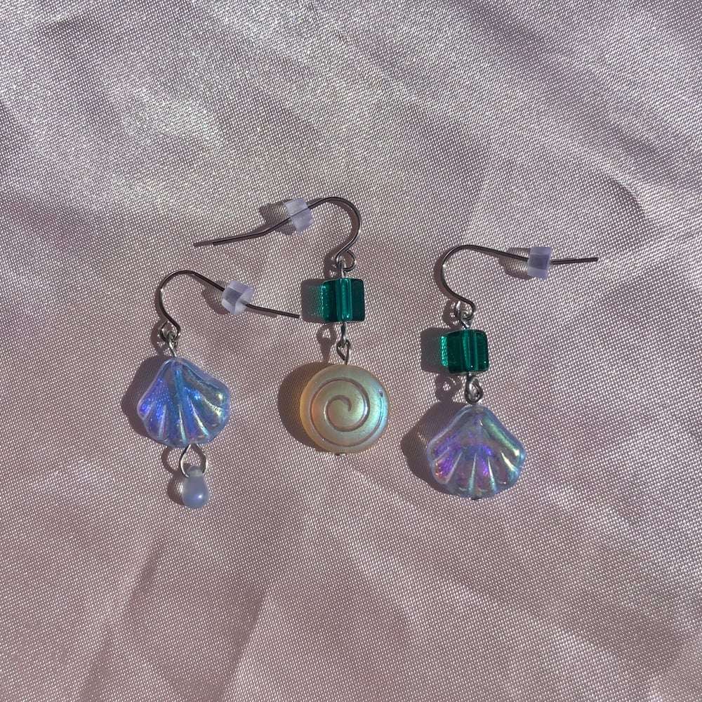 Image of sea shell earrings