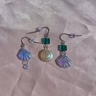 Image of sea shell earrings