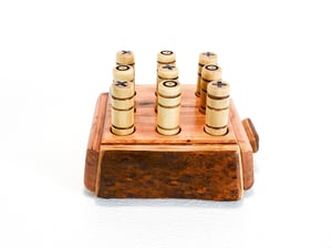 Image of Handcrafted Wooden Tic-Tac-Toe Table Game, Handmade Wood Tabletop Toy Game, Game for kids and family