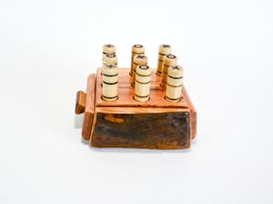 Image of Handcrafted Wooden Tic-Tac-Toe Table Game, Handmade Wood Tabletop Toy Game, Game for kids and family