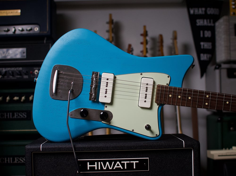 Image of Trent Model 1 - Aqua Blue w/ Trent Vibrato