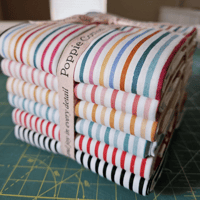 Image 1 of JAILHOUSE STRIPES 6pc Bundle - 1 Yard Cuts by Poppie Cotton