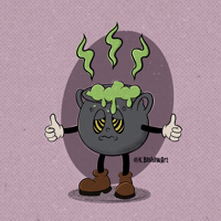 Image of Brain Stew 8x8 Print