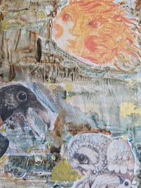 Image 2 of Handmade Mixed Media Journal – 1970s Vintage-Inspired Art